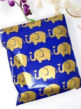 25 - 6x9 Elephant Poly Mailers